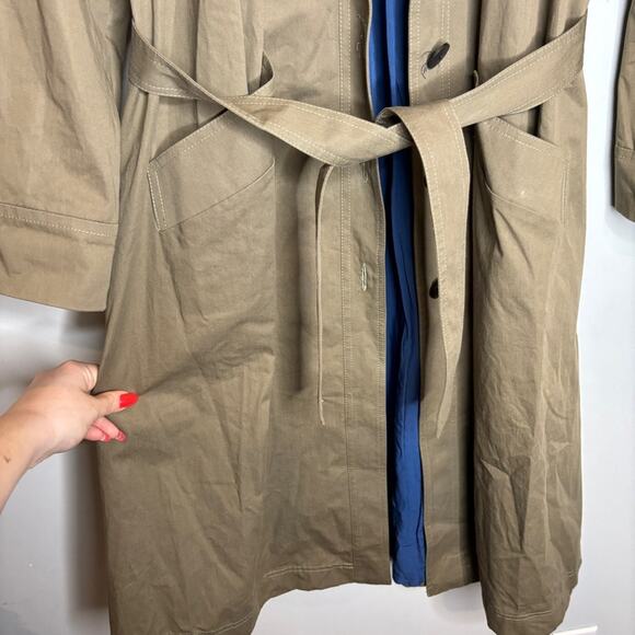 Anne Willi Paris Cotton Trench Coat Tan - Picture 6 of 13
